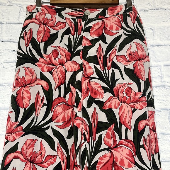 Equipment Femme 100% Silk Adalyn Iris Floral Print Pants - Picture 2 of 8